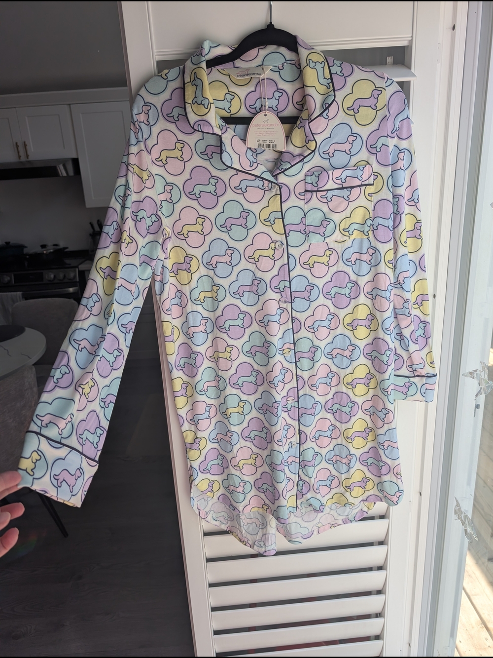 NWT Peter Alexander Daschund Nightgown Size S (Oversized)